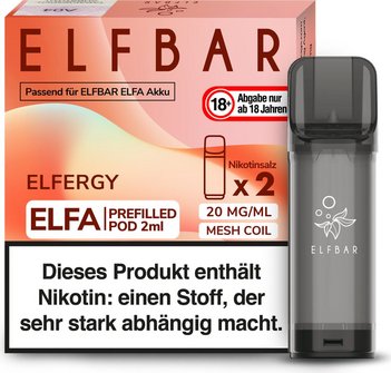 ELFBAR ELFA Pod Elfstorm 20mg/ml Nikotin 2er