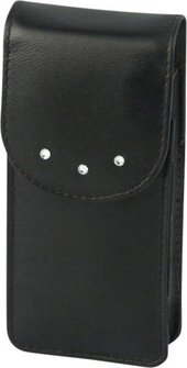 Zigaretten-Packungsetui Leder schwarz  120mm