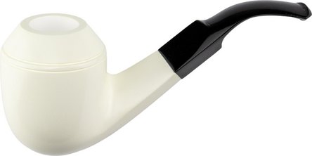 Block Meerschaum Pfeife Large glatt Bulldog