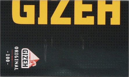 GIZEH BLACK Original gelb 100 Zigtt.-Papier/Magnet (je20Hf.)