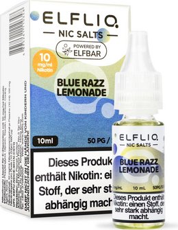 ELFBAR ELFLIQ Blue Razz Lemonade 10mg/ml Nic Salt 10ml