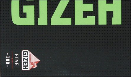 GIZEH BLACK Fine gr&uuml;n 100 Zigtt.-Papier/Magnet (je20Hf.)