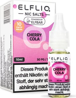 ELFBAR ELFLIQ Cherry Cola 10mg/ml Nic Salt 10ml