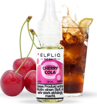 ELFBAR ELFLIQ Cherry Cola 10mg/ml Nic Salt 10ml