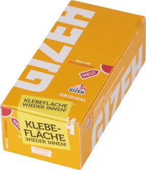 GIZEH GELB Zigtt.-Papier (je 50 Heftchen)