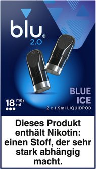 blu 2.0 Podpack 1,9ml Blue Ice 18mg/ml Nikotin 2er