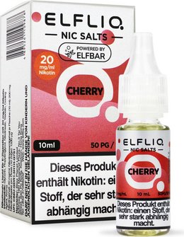 ELFBAR ELFLIQ Cherry 20mg/ml Nic Salt 10ml