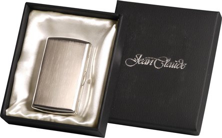 Zigarettenetui Jean Claude Metall chrom geb&uuml;rstet  12er