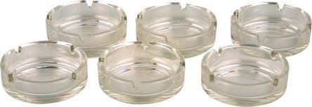 Glasascher glasklar rund 10,5cm