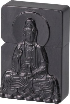 Benziner mit Holzgeh&auml;use Buddha