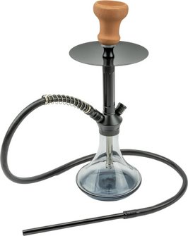 Shisha Riad transparent, Boden schwarz  1er/44cm