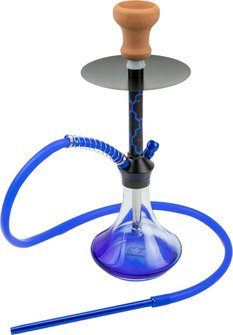 Shisha Sana transparent, Boden blau  1er/44cm