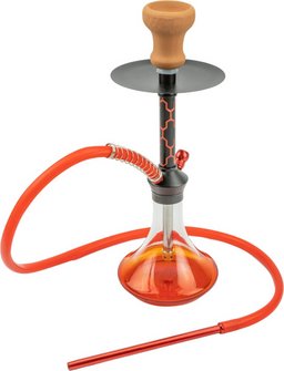Shisha Sana transparent, Boden rot  1er/44cm