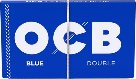 OCB BLAU 100 Zigtt.-Papier mit Gummi (je 25 Heftchen)