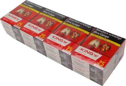 Zigarette King Red 84 mm, Value Pack, Inh. 8 Sch. &agrave; 25 Zig