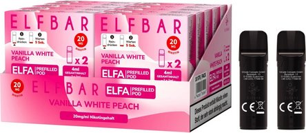 ELFBAR ELFA Pod Vanilla White Peach  20mg/Nikotin 2er