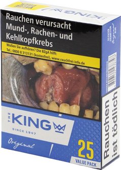 Zigarette King Blue 84mm, Value Pack, Inh. 8 Sch. &agrave; 25 Zig