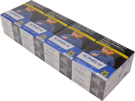 Zigarette King Blue 84mm, Value Pack, Inh. 8 Sch. &agrave; 25 Zig