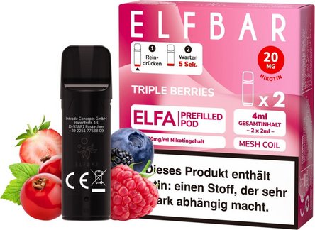 ELFBAR ELFA Pod Triple Berries 20mg/Nikotin 2er