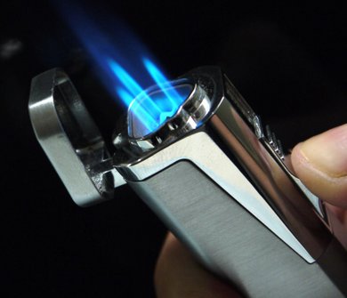 SKY Zigarrenfzg.3- Flammen schwarz mit Bohrer  6mm Ls