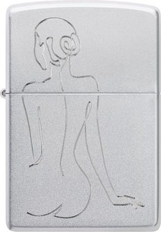 ZIPPO satin finish graviert Lady 60007828