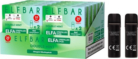 ELFBAR ELFA Pod Double Mint 20mg/Nikotin 2er