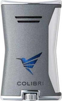 COLIBRI Feuerzeug Slim anthrazit/chrom  FZG. UNBEF&Uuml;LLT