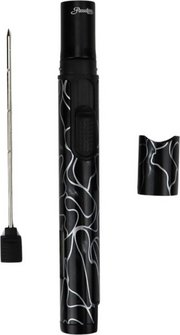 Passatore Jet Zigarren Burner schwarz/Design Rauch silber