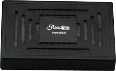 PASSATORE Polymerbefeuchter eckig schwarz f&uuml;r ca. 25-50 Cig.