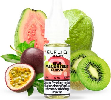 ELFBAR ELFLIQ Kiwi Passion Fruit Guava 10mg/ml Nic Salt 10ml