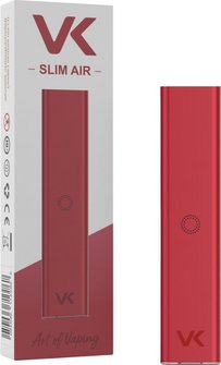 VK Slim Air Akku 500mAh Edelstahl rot