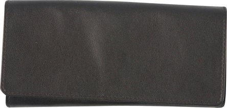 Tabak-Rollbeutel Schafnappa schwarz/Kautschukfutter 16.5cm