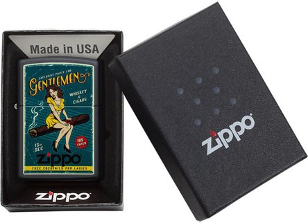 ZIPPO schwarz color "Cigar Girl Zippo" 60005052