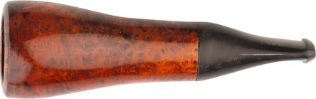 Cigar holder briar wood orange/black, diameter 17mm