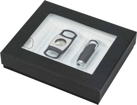 Zigarren Set Classico bestehend aus: Zigarrenascher wei&szlig; +