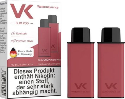 VK Slim Air Pod Watermelon Ice 2ml / 20mg Pod 2er