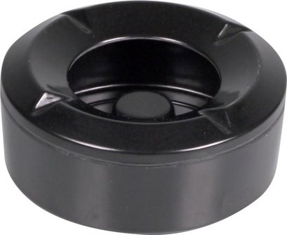 Windascher Kunststoff rund 10cm, schwarz, 4 Ablagen