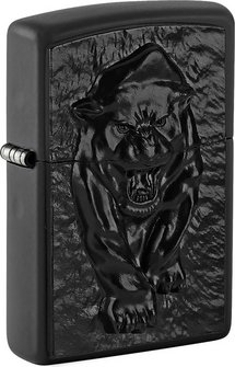 ZIPPO schwarz Plakette Black Panther 2008206