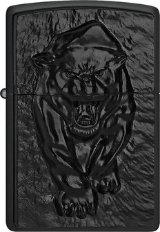 ZIPPO schwarz Plakette Black Panther 2008206