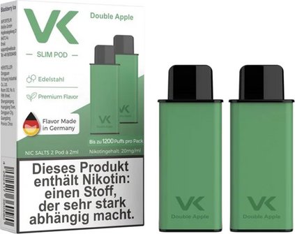 VK Slim Air Pod Double Apple 2ml / 20mg Pod 2er