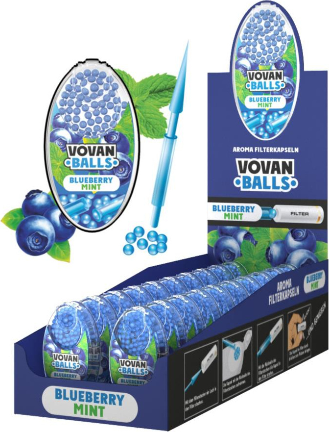 Vovan Balls Aroma Kapseln 3x Green Mint 